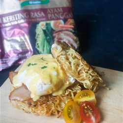 Indomie Eggs Benedict 